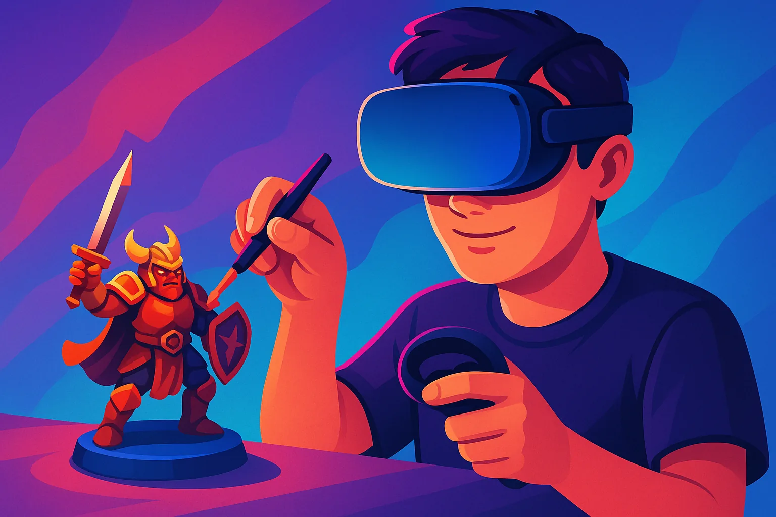 App de pintura de miniaturas em realidade mista chega ao Quest
