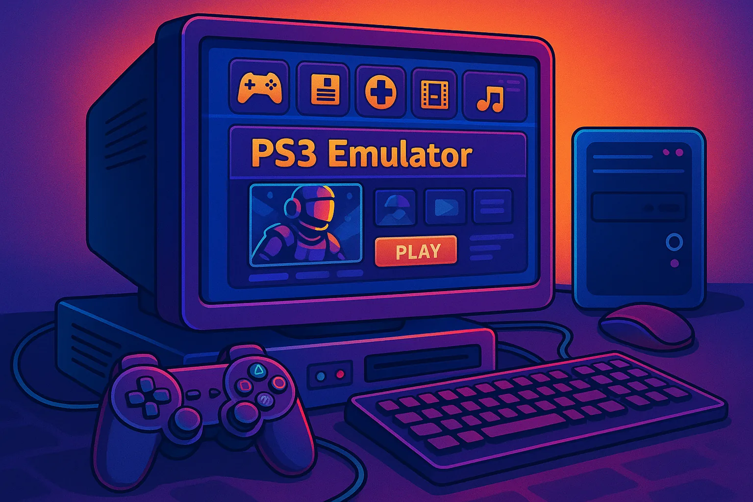 Emulador de PS3 ganha skin retrô inspirada no Steam dos anos 2000