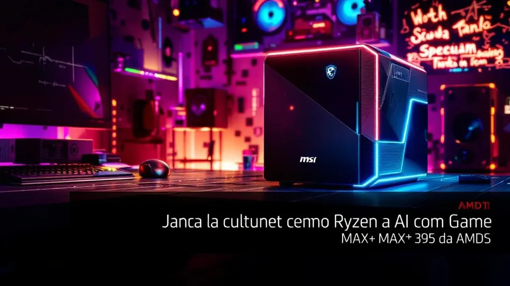 MSI lança mini PC com Ryzen AI MAX+ 395 da AMD