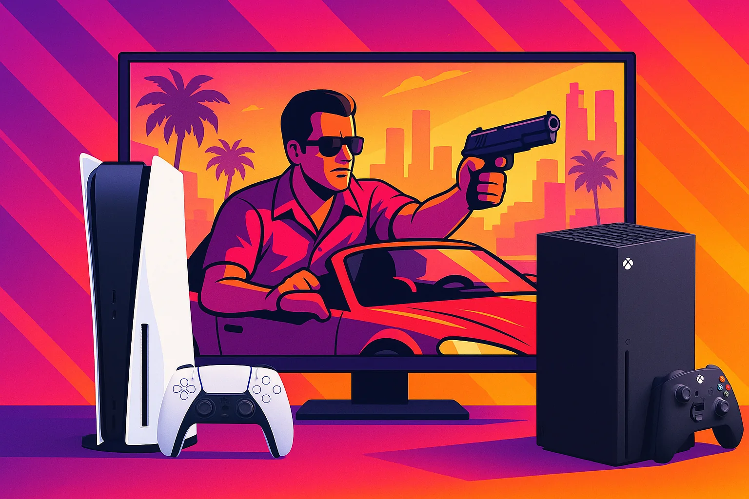 Vendas de PS5 e Xbox triplicam no Reino Unido após trailer de GTA 6
